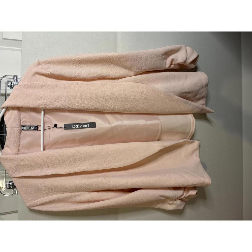 Lock & Love Women's Light Pink Blazer XXL 380